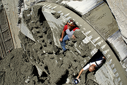 MWRA - photo of tunnel worker at TBM