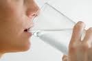 person drinking water