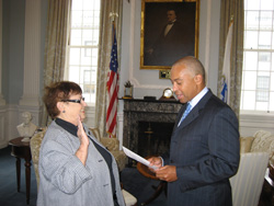 Governor Deval Patrick swears in Marie Turner