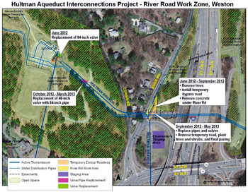 map of detour river road, weston, massachusetts