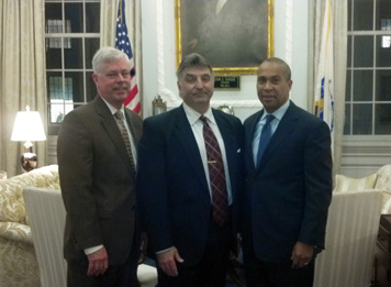 Richard K Sullivan, Henry F. Vitale and Gov. Deval Patrick