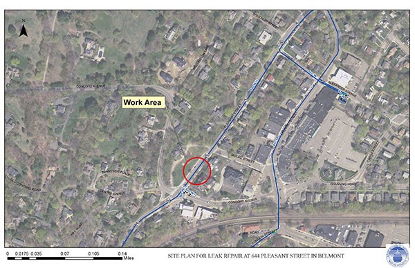 Map of work area