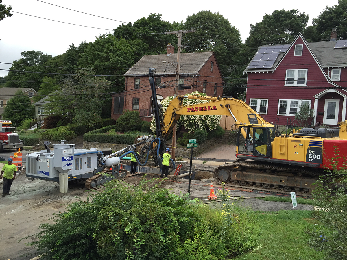 MWRA -- Ledge Removal at Hillsdale Road, Arlington, MA